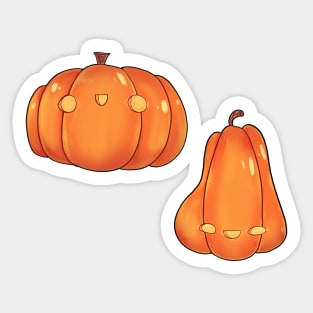 Scary cute carved Halloween pumpkin Sticker